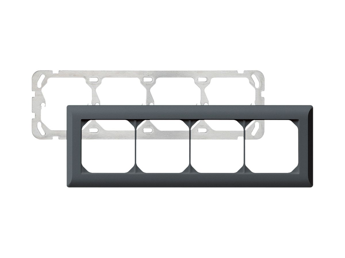 UP-Kopfzeile kallysto.line 1×4 anthrazit horizontal