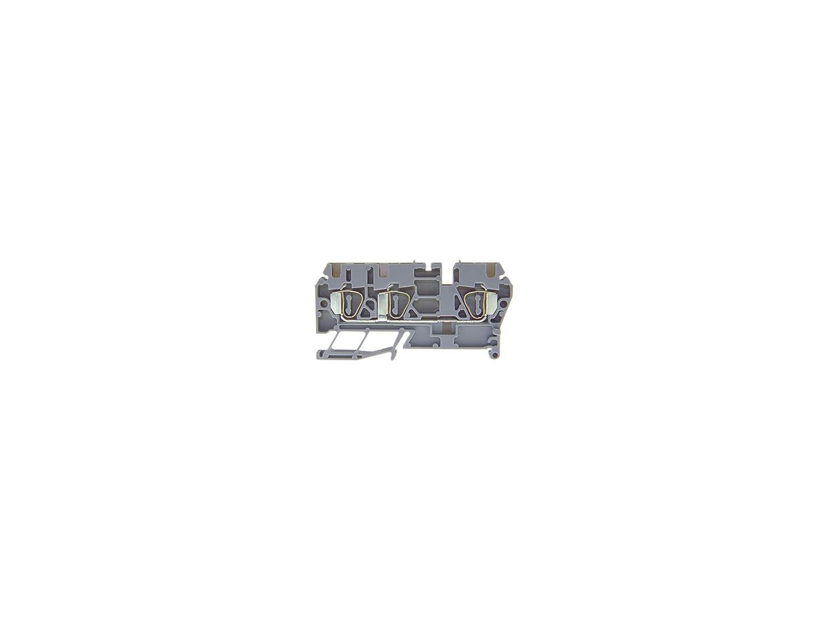 Durchgangs-Reihenklemme Woertz Ex 0.2…2.5mm² 20A 600V Federzugansch.3×1 TH35 gu