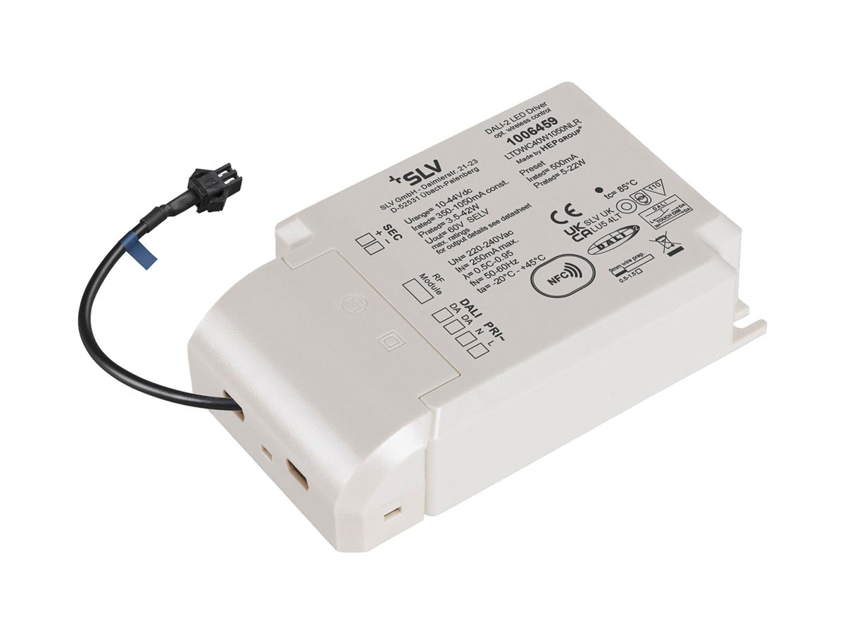LED-Betriebsgerät SLV 42W DALI 500mA mit Funkschnittstelle für NUMINOS