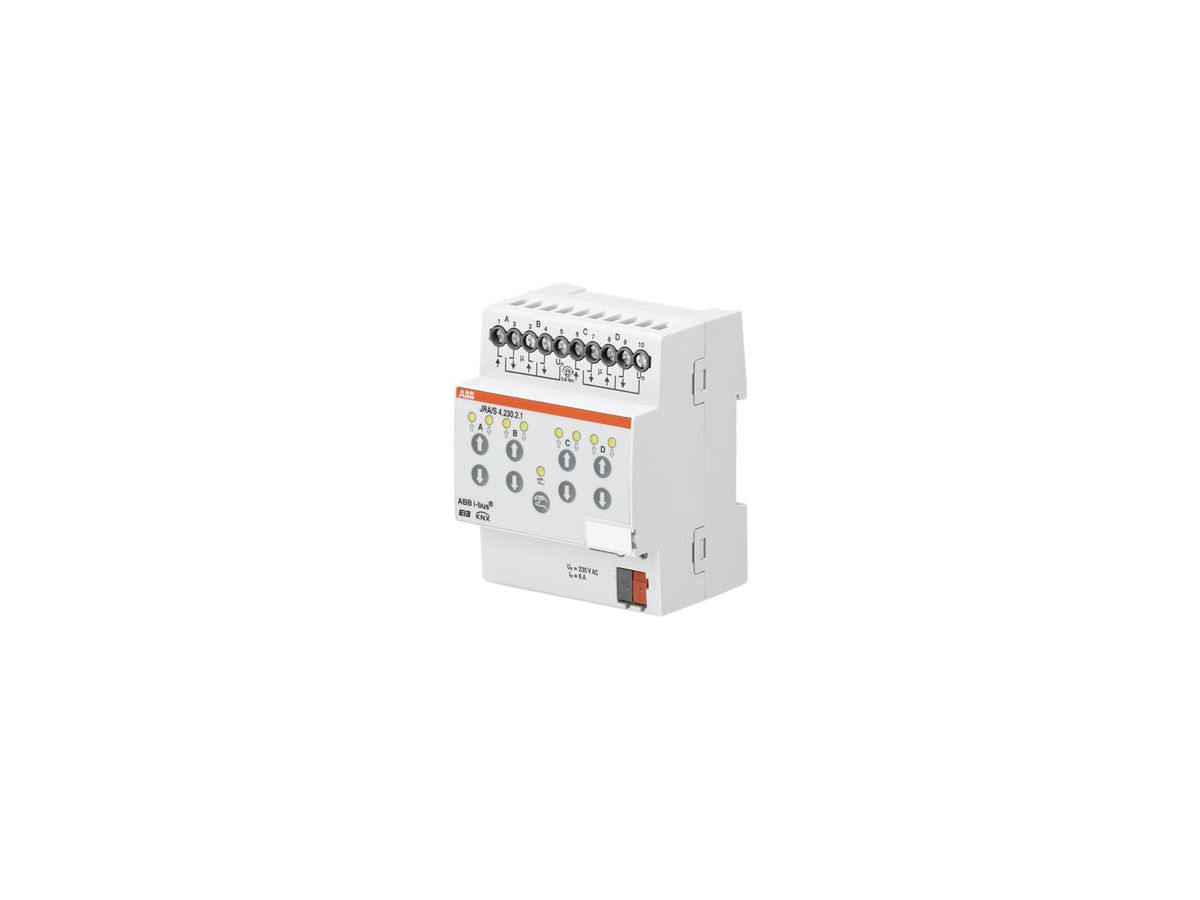 REG-KNX-Jalousieaktor ABB 4-fach 6A 230VAC, mit Handbet.