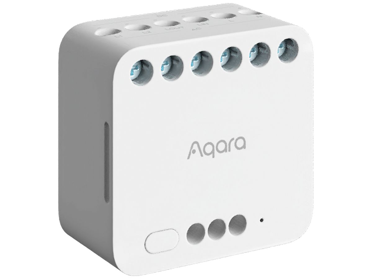 EB-RF-Schaltaktor Aqara DCM-K01 Zigbee 2-Kan 2500W 100…250V 2×DI