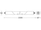 LED-Feuchtraumleuchte Steinel RS PRO HF 50W 5940lm 840 IP66 DIM