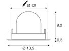 EB-LED-Downlight SLV NUMINOS GIMBLE M, 17.5W 500mA 1600lm 2700K 40° ws