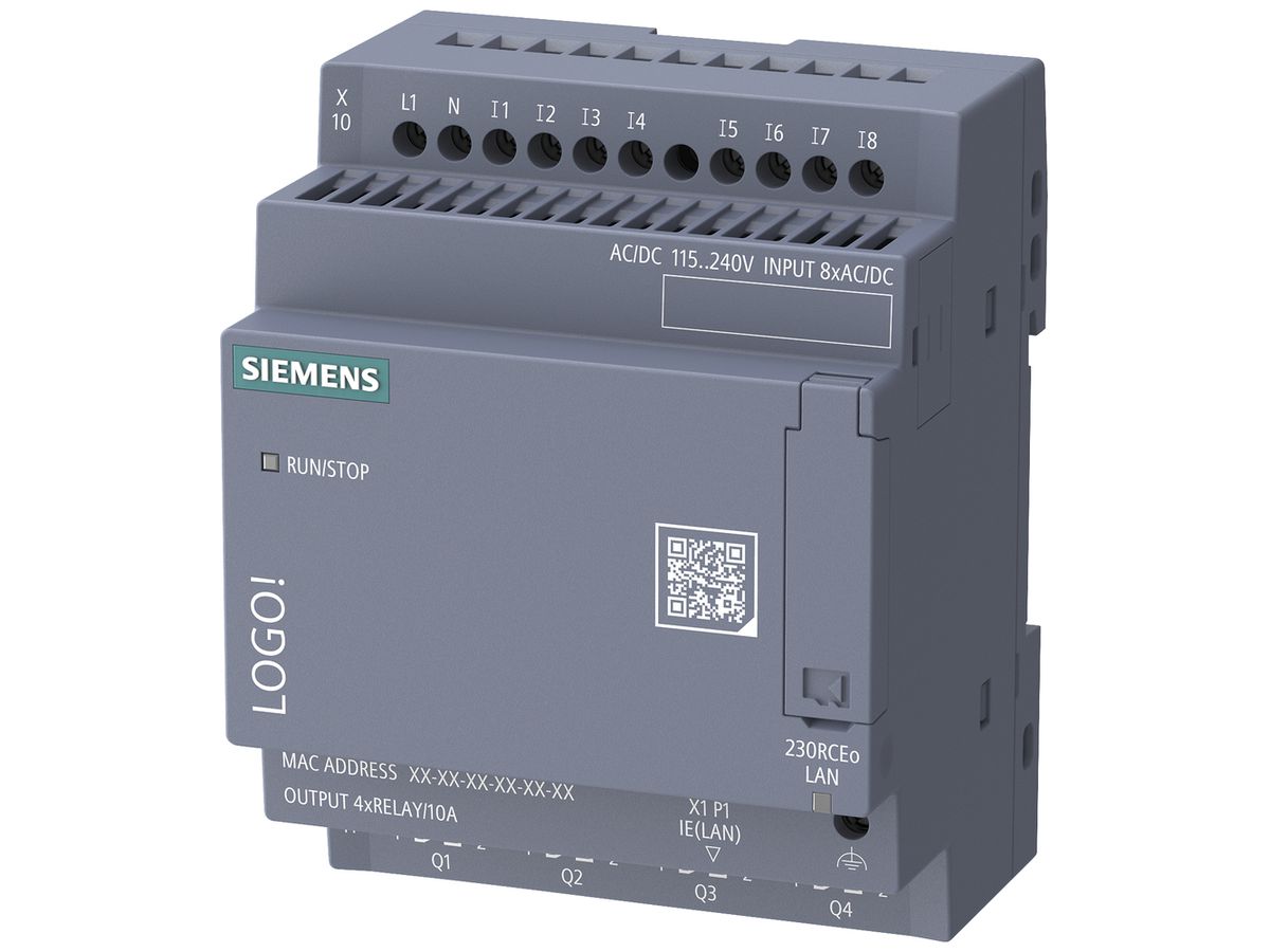 REG-Logikmodul SPS Siemens LOGO! 9 230RCEO 8DI/4DO