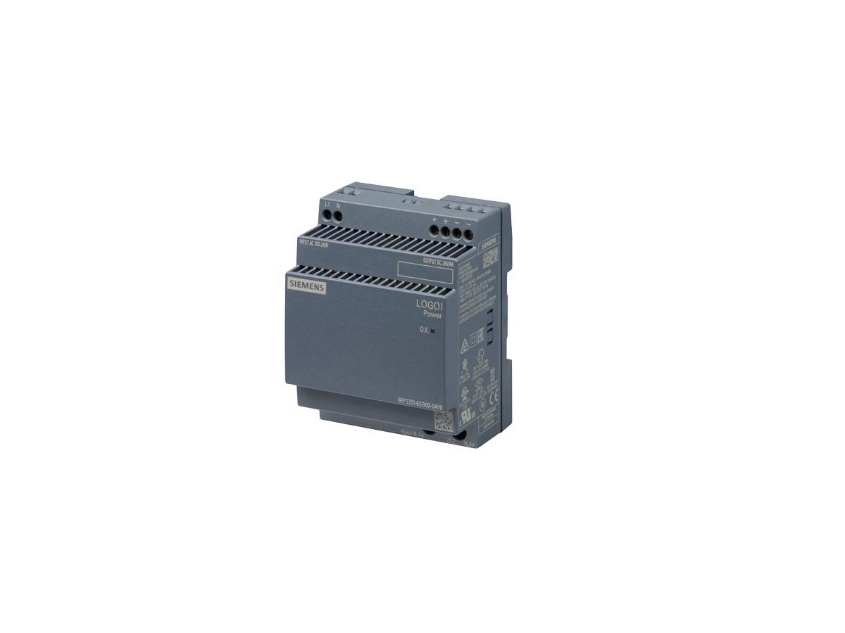 Stromversorgung Siemens LOGO!POWER, IN:100…240VAC, OUT:24VDC/4A, 4TE