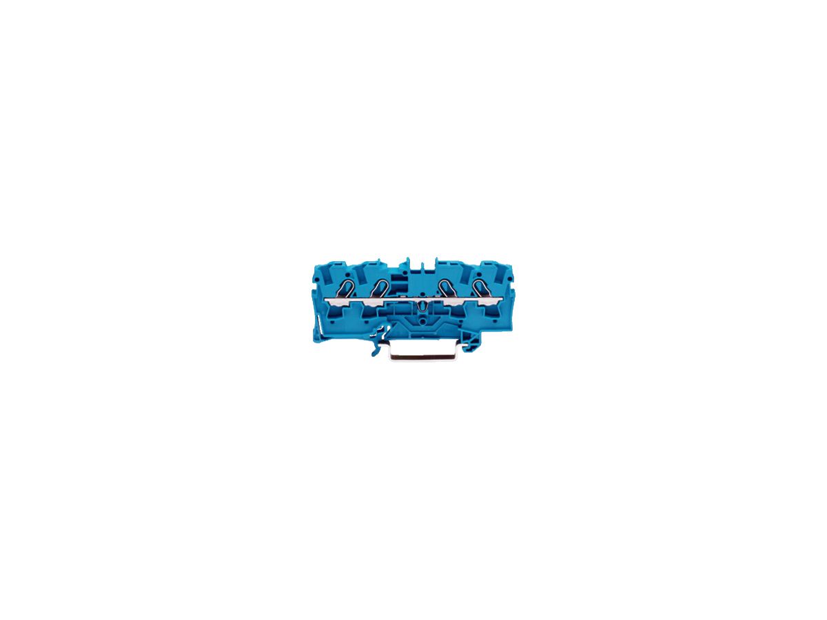 Durchgangsklemme WAGO TOPJOB-S 4mm² 4L blau Serie 2004