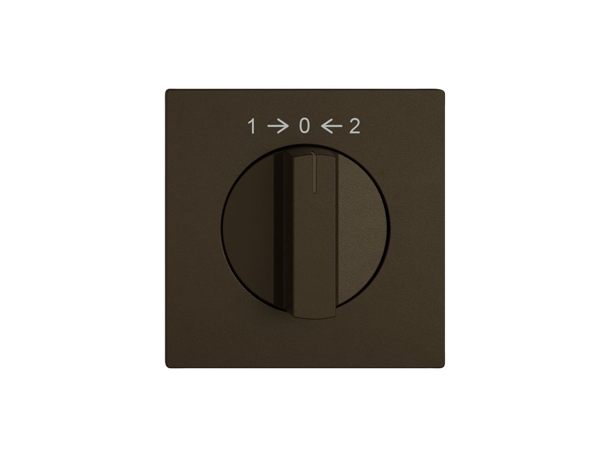 Montageset EDIZIO.liv SNAPFIX® f.Drehschalter m.Griff 1 → 0 ← 2 br
