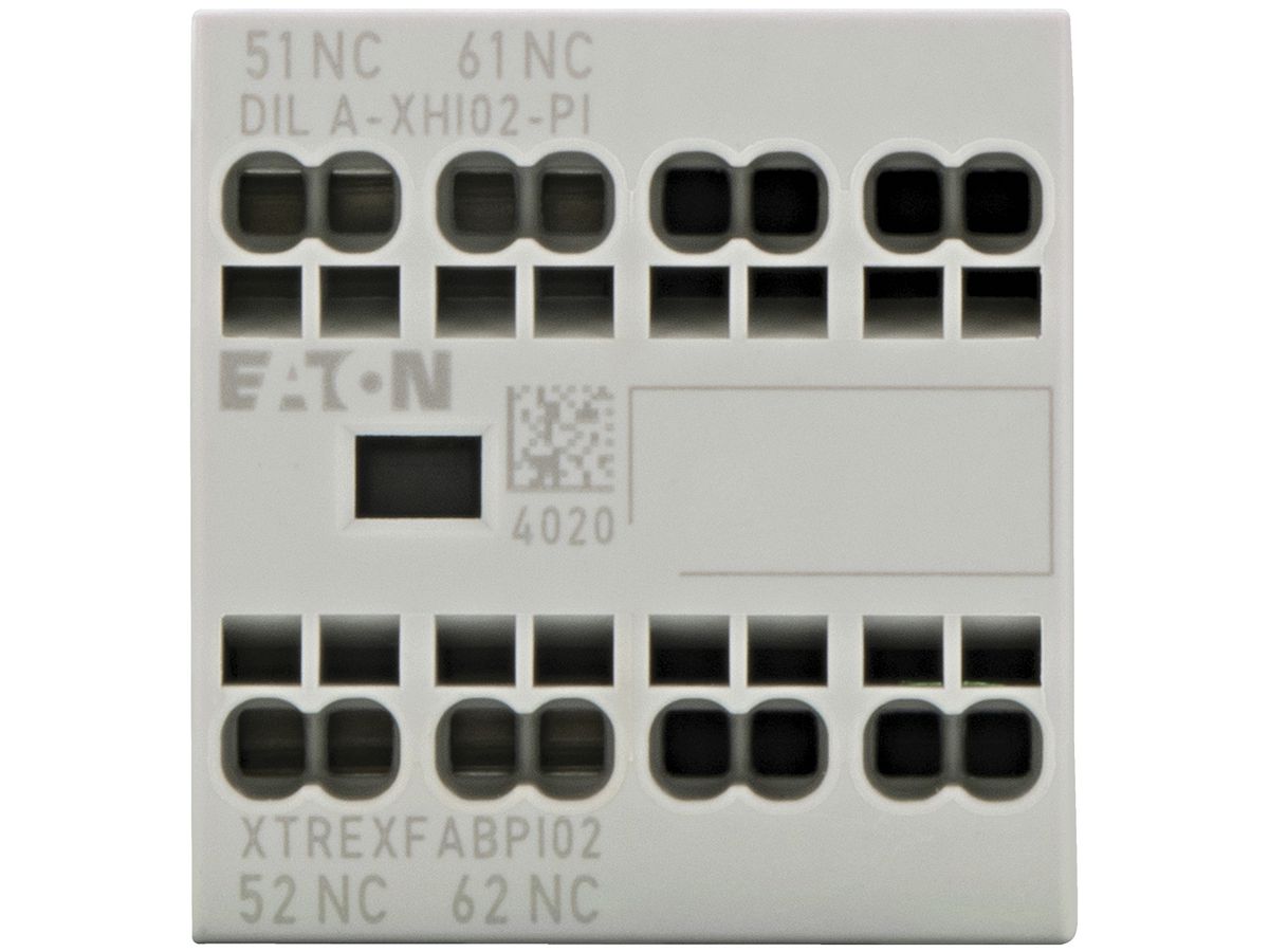 Hilfsschalter Eaton, 2P, Ith=16A, 2Ö, Frontbefestigung, Push-in-Klemmen