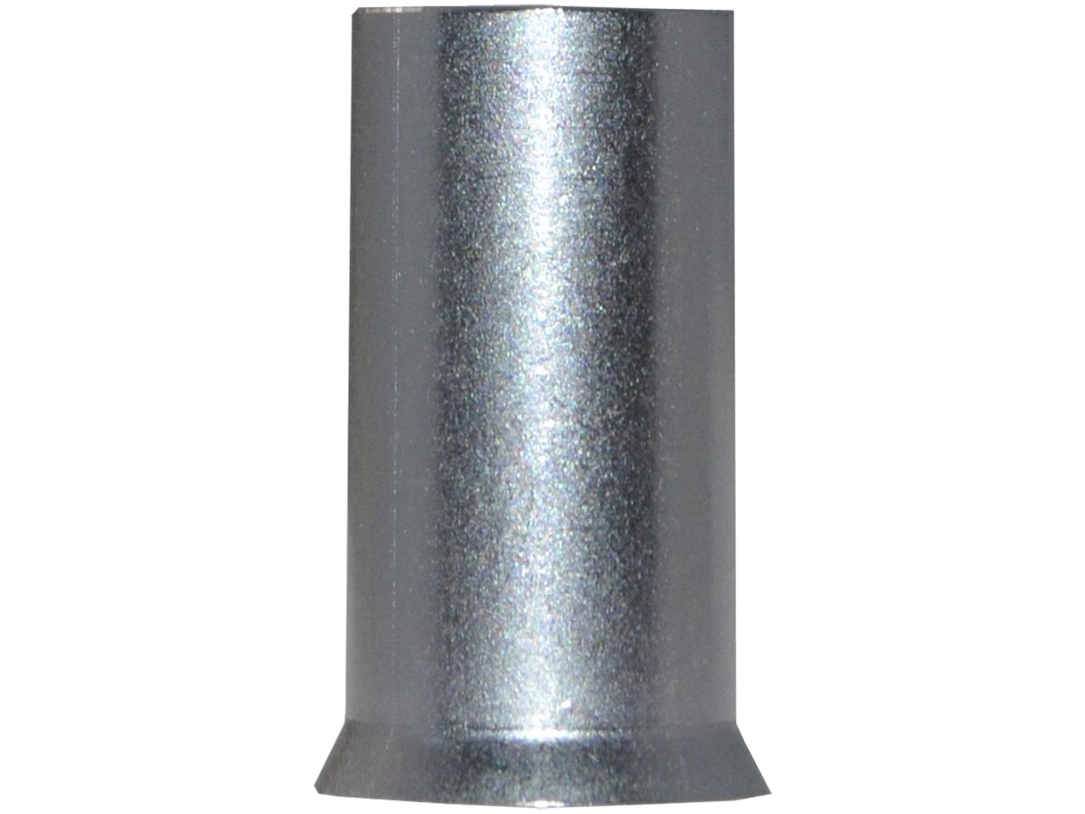 Aderendhülse Standard 25mm²/15mm Messing-Silber