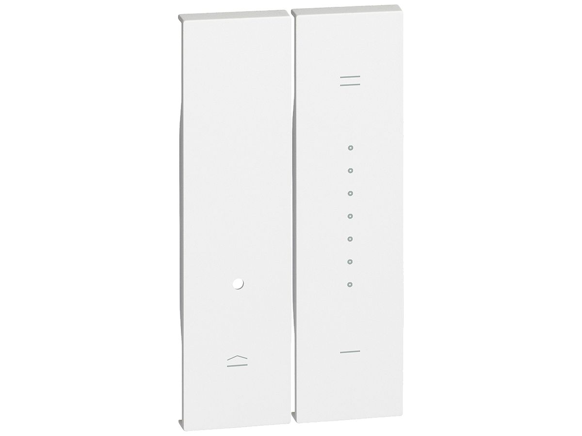 Tastenabdeckung Living Now 2 Module für Dimmer weiss