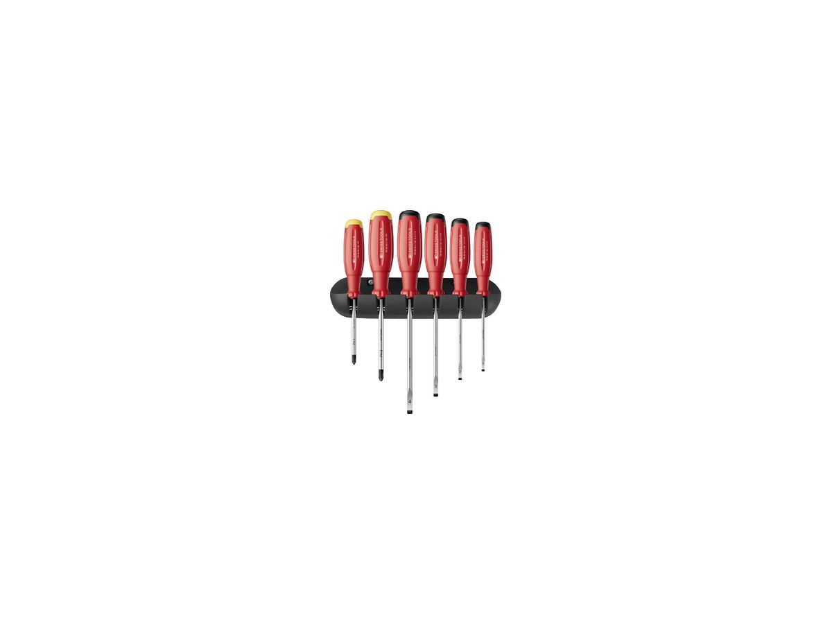 Schraubenzieher-Set PB SwissGrip Evo 6-tlg Wandhalterung