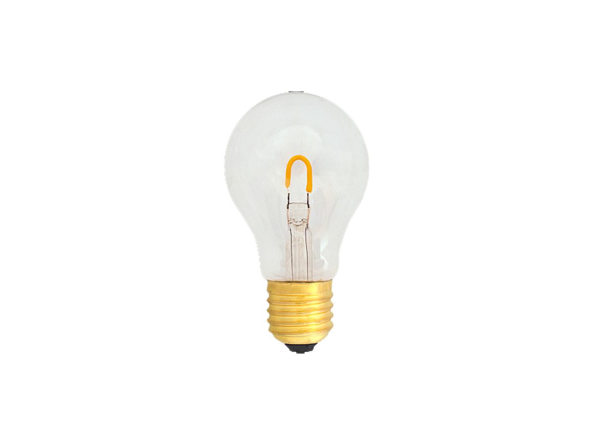 LED-Lampe ELBRO E27, 1W, 230V, 90lm, 2400K, 300°, Ø60, weiss, klar