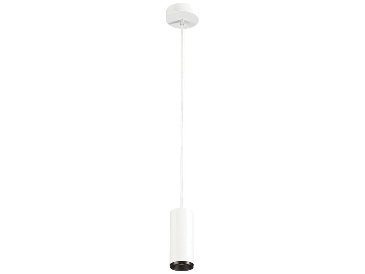 LED-Pendelleuchte SLV NUMINOS S PHASE 11W 1100lm 4000K 60° Ø65×162mm weiss