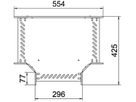T-Stück BET RT 60×300mm Stahl bandverzinkt