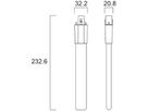 LED-Lampe Sylvania ToLEDo Lynx G23 6W 660lm 4000K 233mm opal