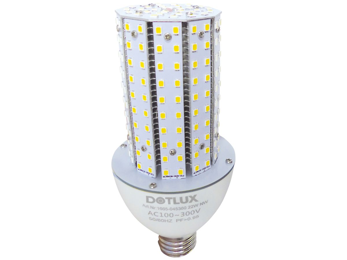 LED-Lampe DOTLUX RETROFITnano E27, 18W, 2700lm, 3000K, IP65