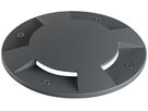 Abdeckung SLV BIG PLOT Aluminium, anthrazit, IP67, 0.5t, 4 Öffnungen