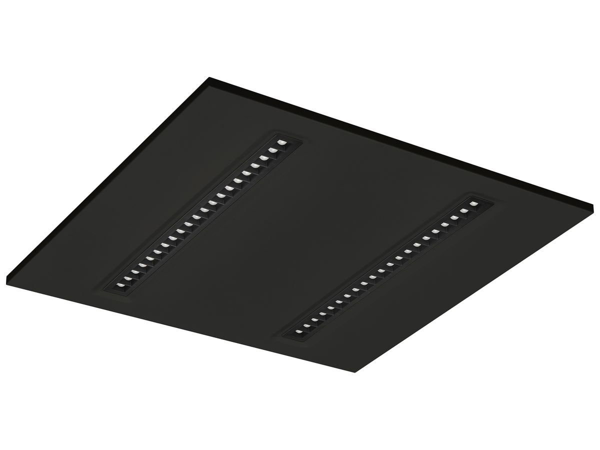 LED-Panelleuchte Sylvania OptiClip R 600 34W 4150lm 840 IP20/40 DIM schwarz