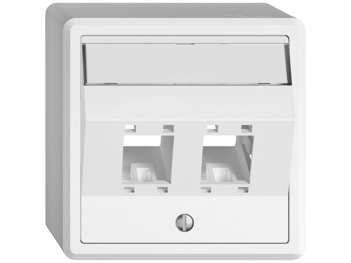 AP-Montageset EDIZIO.liv SNAPFIX® für freenet Kat.5e/6 Adapter 2× ws