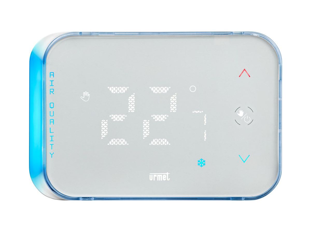 UP-Raumthermostat Urmet 230V 2-Draht -9.9…45°C 6A IP20 130×87×42.5mm ws