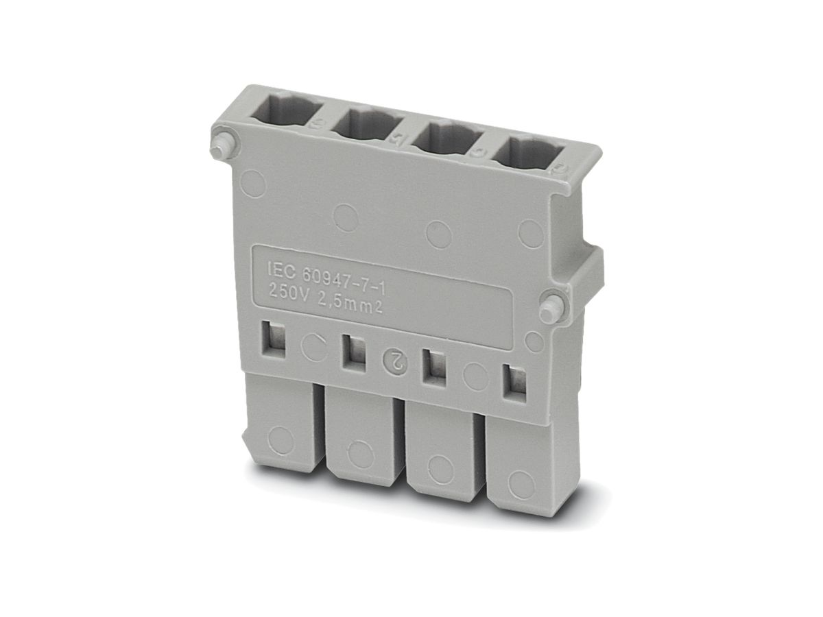 Steckergehäuse Phoenix Contact 0.5…2.5mm² B=5.2mm, H=13mm 1P grau