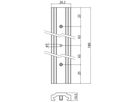 Schienenhalterung Sylvania OneTrack Aluminium 180mm×26.2mm×10.5mm weiss