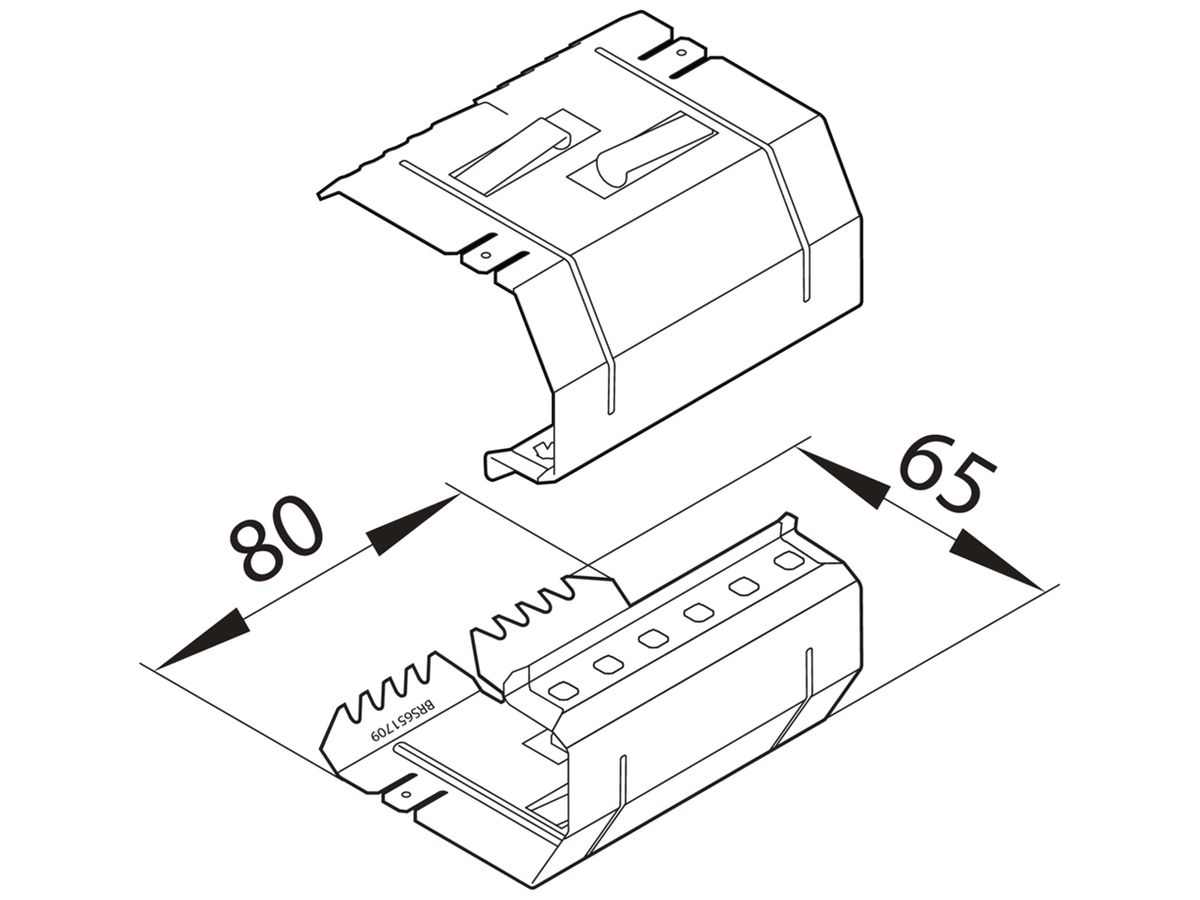 Verbinder tehalit BRS 65170 verzinkt