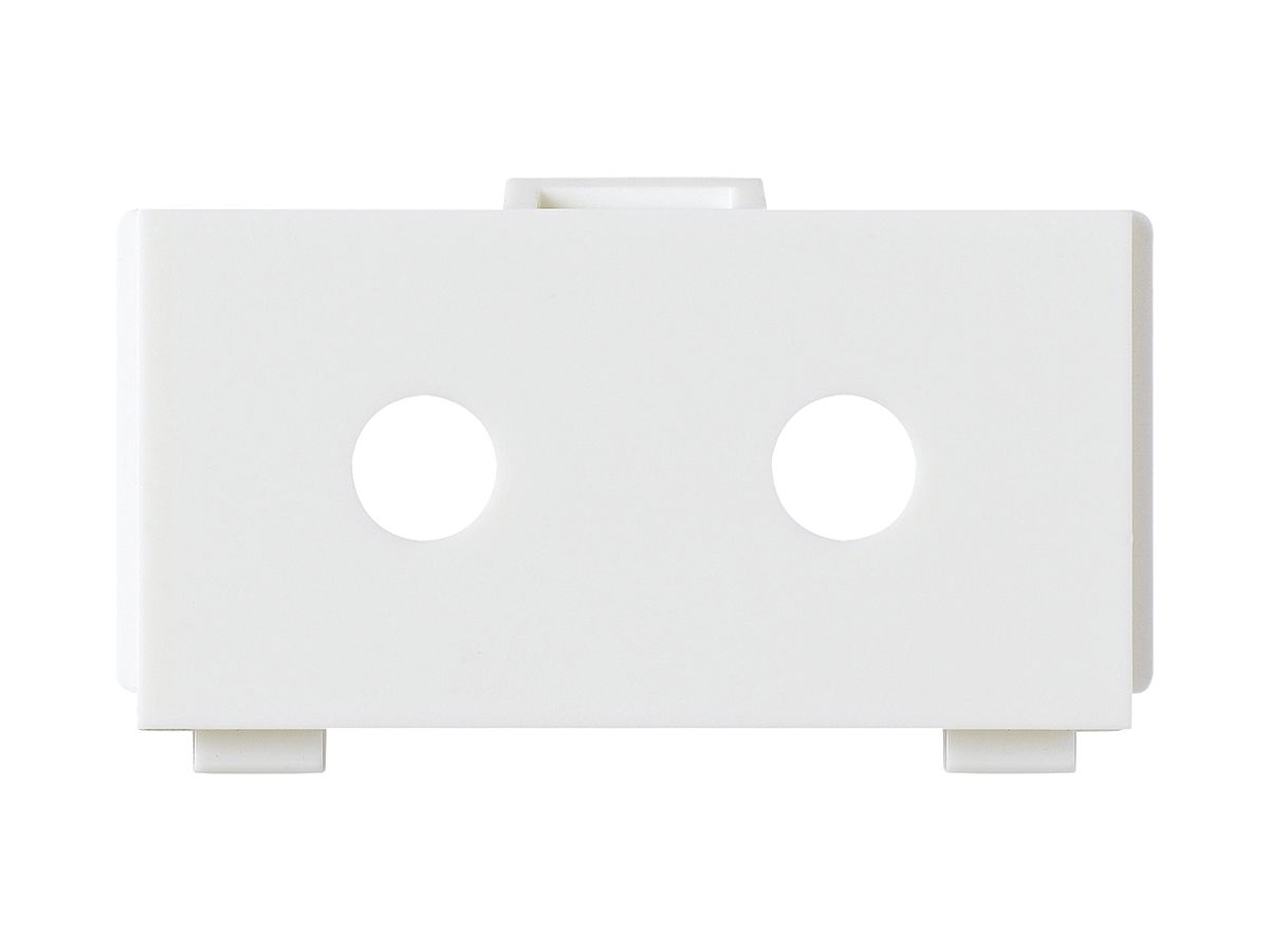 Multimedia-Modul M3 leer für 2 LS-Klemmen Ø6.4mm weiss