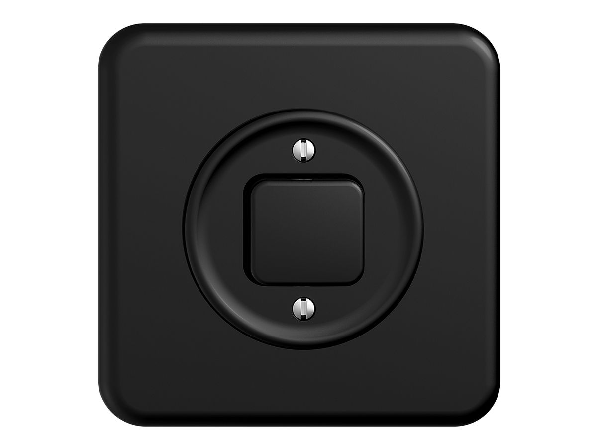 UP-Frontset, STANDARDdue schwarz 90×90mm für Druckschalter