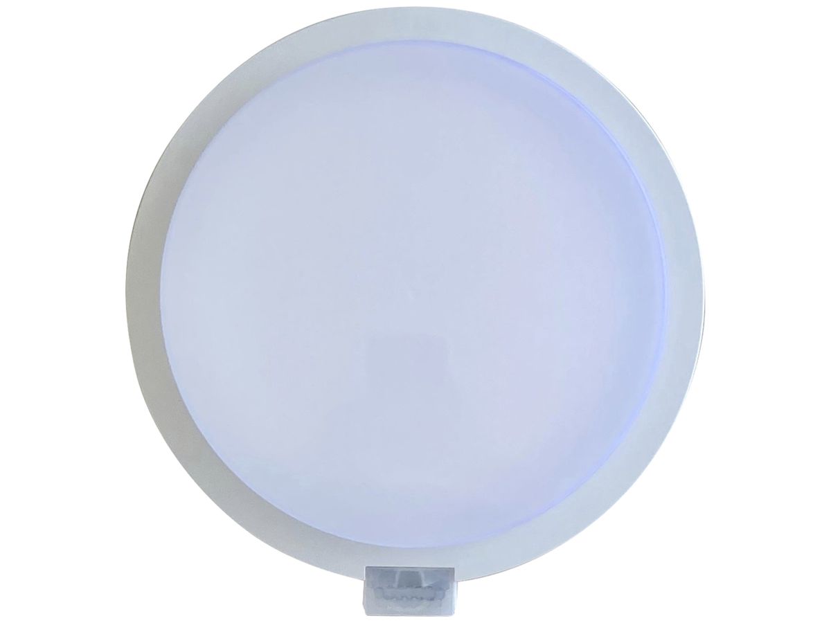 LED-Wandleuchte Z-Licht PIR RondoLED SEN 5.5W 500lm 3000K IP65 Ø250mm weiss