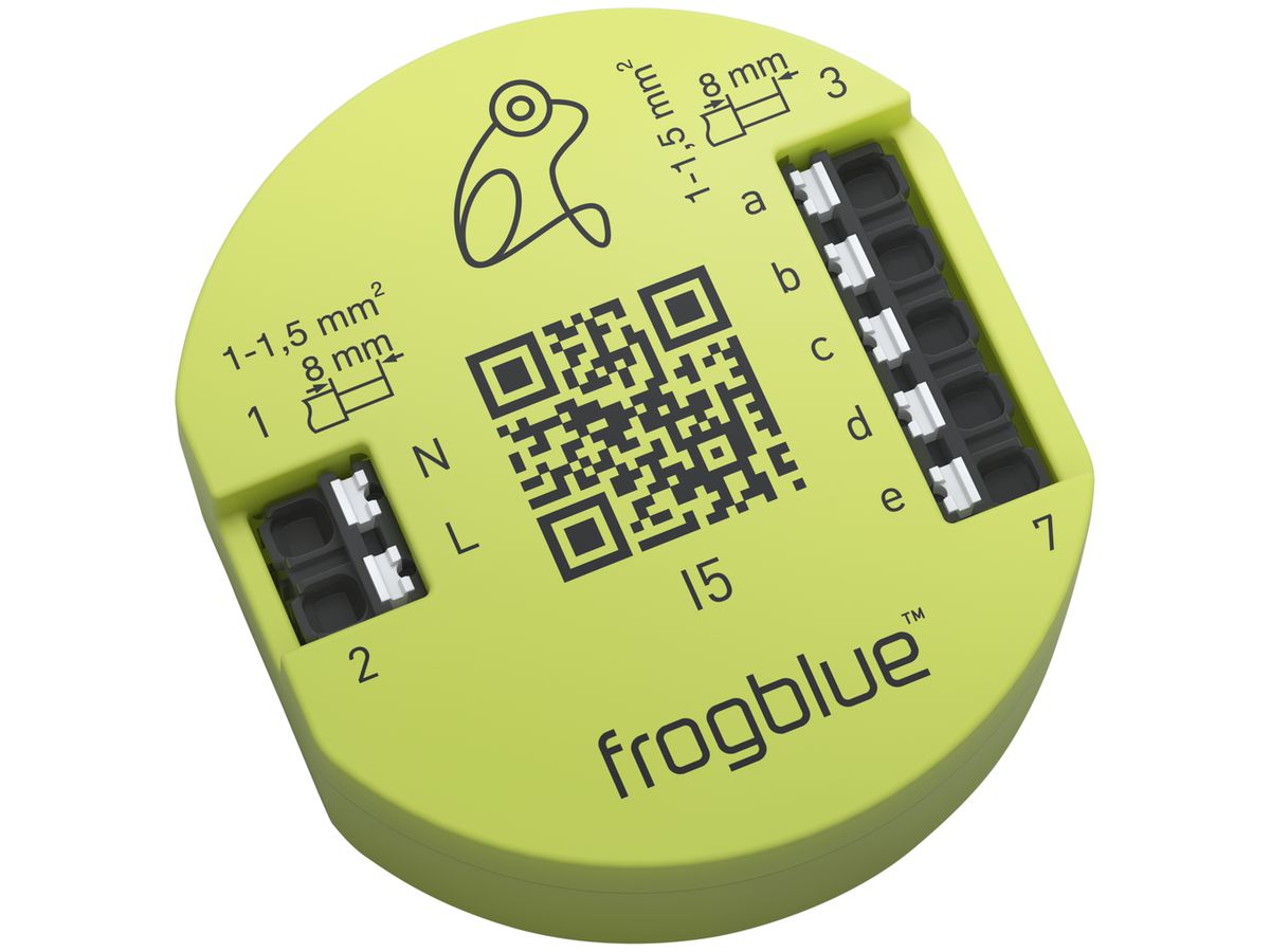 EB-RF-Binäreingang frogblue frogIn5-AC, 5-Kanal 230V