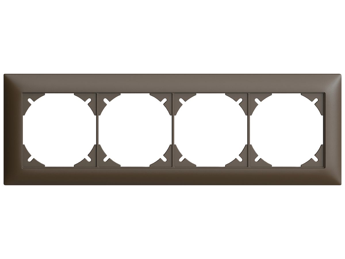 UP-Kopfzeile EDIZIOdue SNAPFIX® 1×4 horizontal 257×77mm umbra