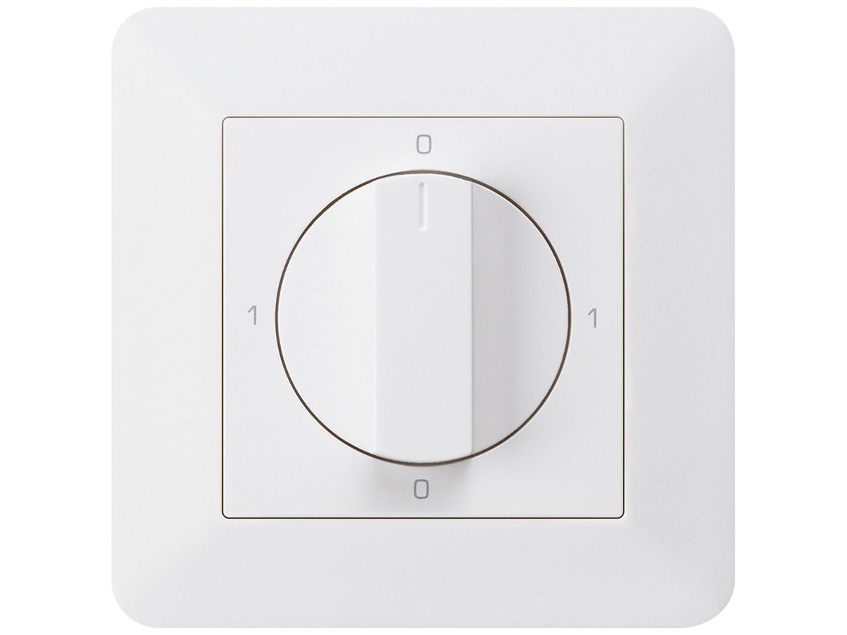UP-Drehschalter kallysto.trend 0/3L weiss mit Drehgriff