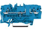 Trennmessklemme WAGO TOPJOB-S 2L 2.5mm² blau konturengleich