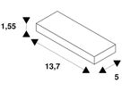 LED-Betriebsgerät SLV 24W 24V 1000mA ON/OFF 137×50×15.5mm