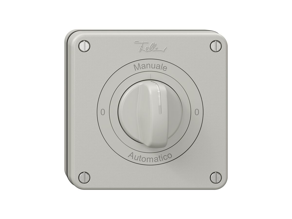 NUP-Drehschalter NEVO, 2/1 L, mit Drehgriff, KS, 0-Manuale-0-Automatico, hgu