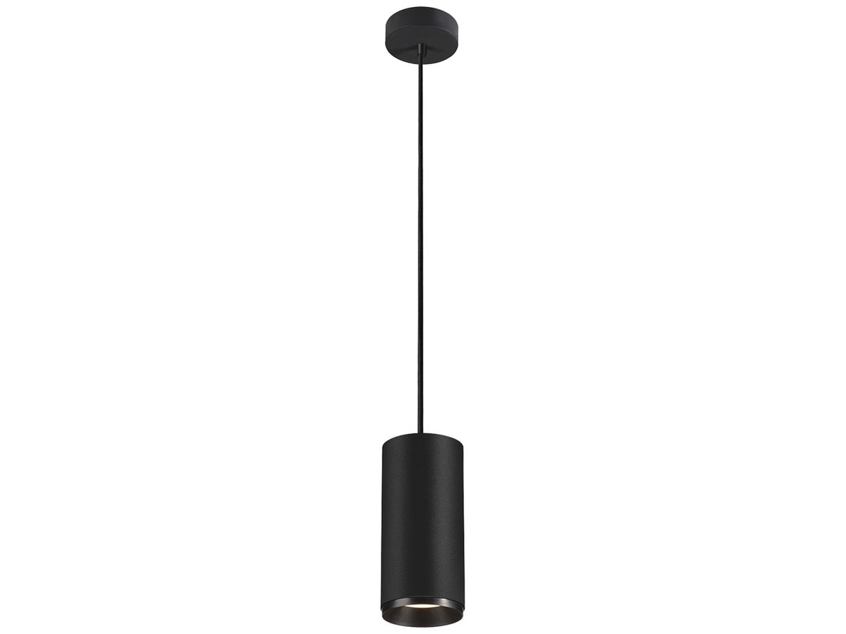 LED-Pendelleuchte SLV NUMINOS L PHASE 28W 2715lm 4000K 60° Ø100×213mm schwarz