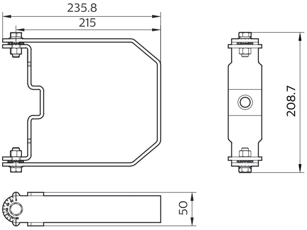 Montagbügel Philips CoreLine Value Highbay Stahl grau