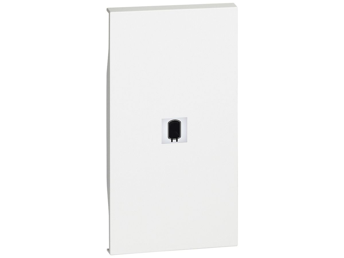 Tastenabdeckung Living Now 2 Module beleuchtbar mit Symbol Boiler weiss