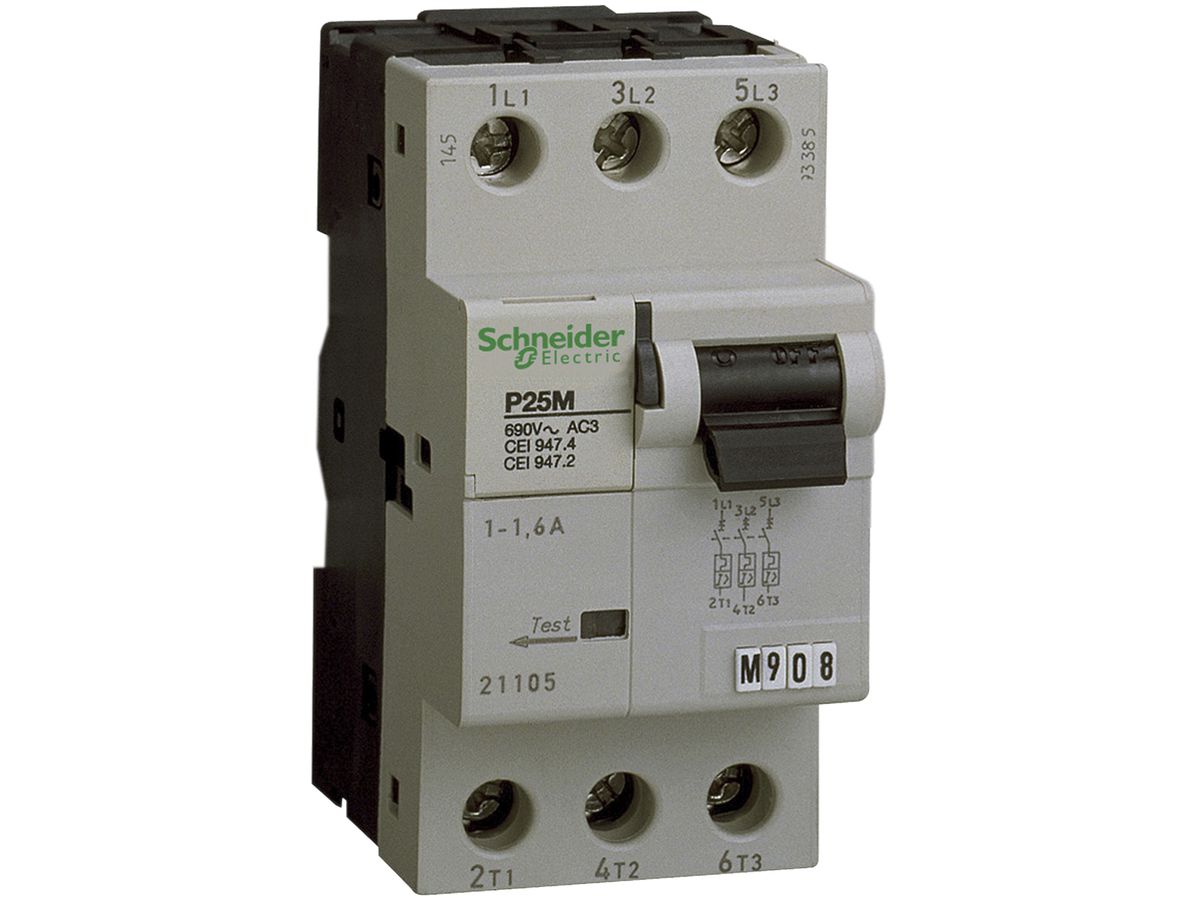 Motorschutzschalter Schneider Electric P25M 3L 0.1…0.16A