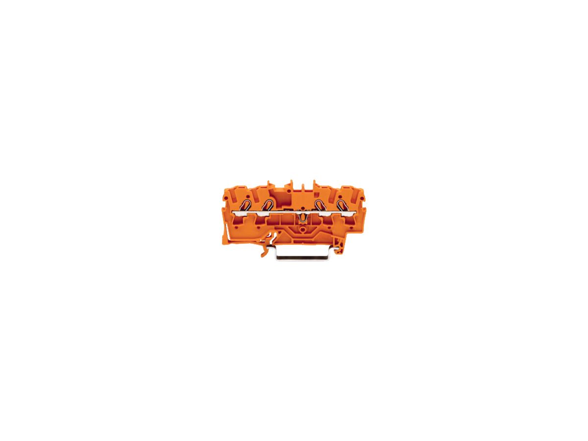 Durchgangsklemme WAGO TOPJOB-S 2.5mm² 4L orange Serie 2002