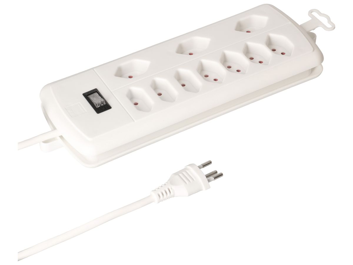 Steckdosenleiste MH SPLIT 10A I/O 7×T13 1.5m ws