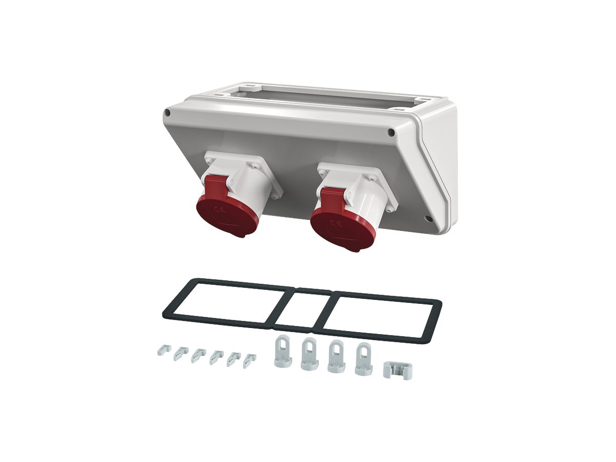 Connection Box Hensel Mi, 2×CEE 32A, 5 P, 400V, 6h