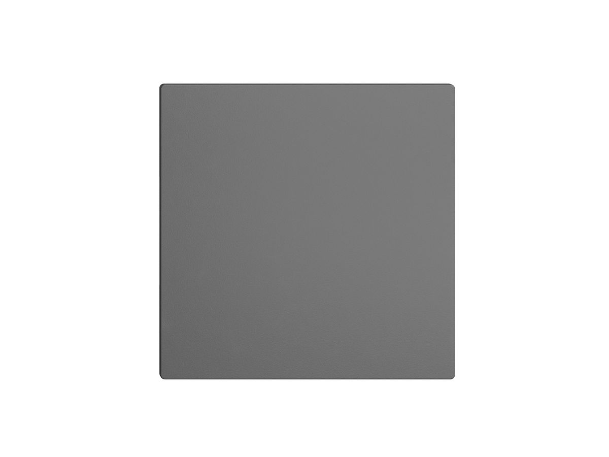 Frontplatte EDIZIOdue dunkelgrau 60×60mm für Blindabdeckung