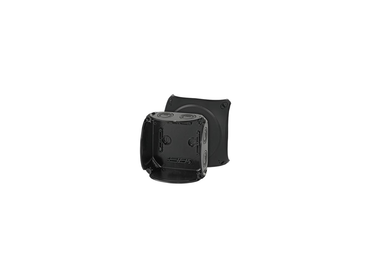 AP-Abzweigdose Hensel KF B 6mm² ohne Klemmen schwarz