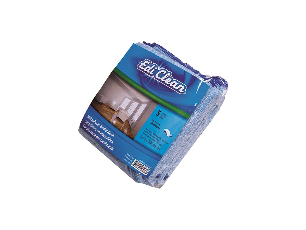 Mikrofasertuch Plica 40×40cm, 320g/m², 88% Polyester/12% Polyamid, blau