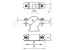 Leitungshalter Bettermann isCon H VA für Leitung Ø 23mm, Est