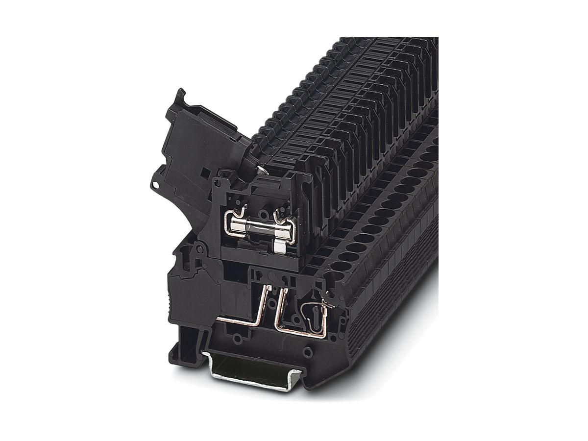 Sicherungsklemme Zugfederan. 6A für G-Sicherung 5×20mm