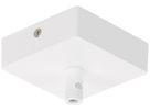 Deckenrosette SLV GLENOS, 85×85×27mm mit Zugentlastung mattweiss