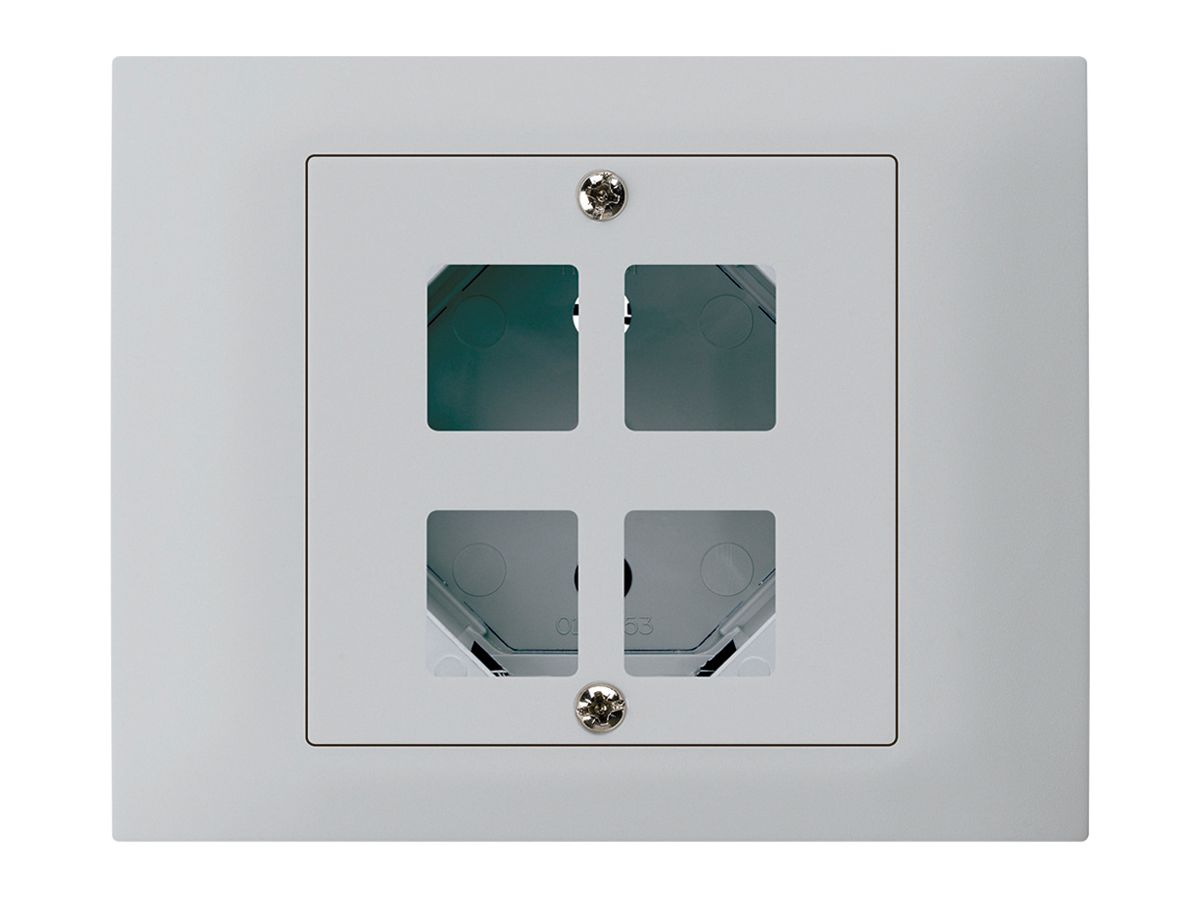 EB-Montageset HMS kallysto mit EB-Dose G3 für 4 Module hellgrau